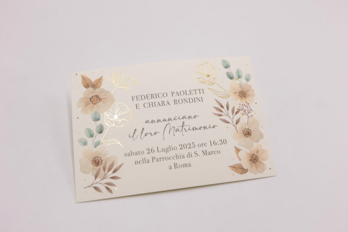 Romantica Partecipazione Semplice con Cover - immagine 2