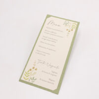 Germogli Menu Con Vassoio